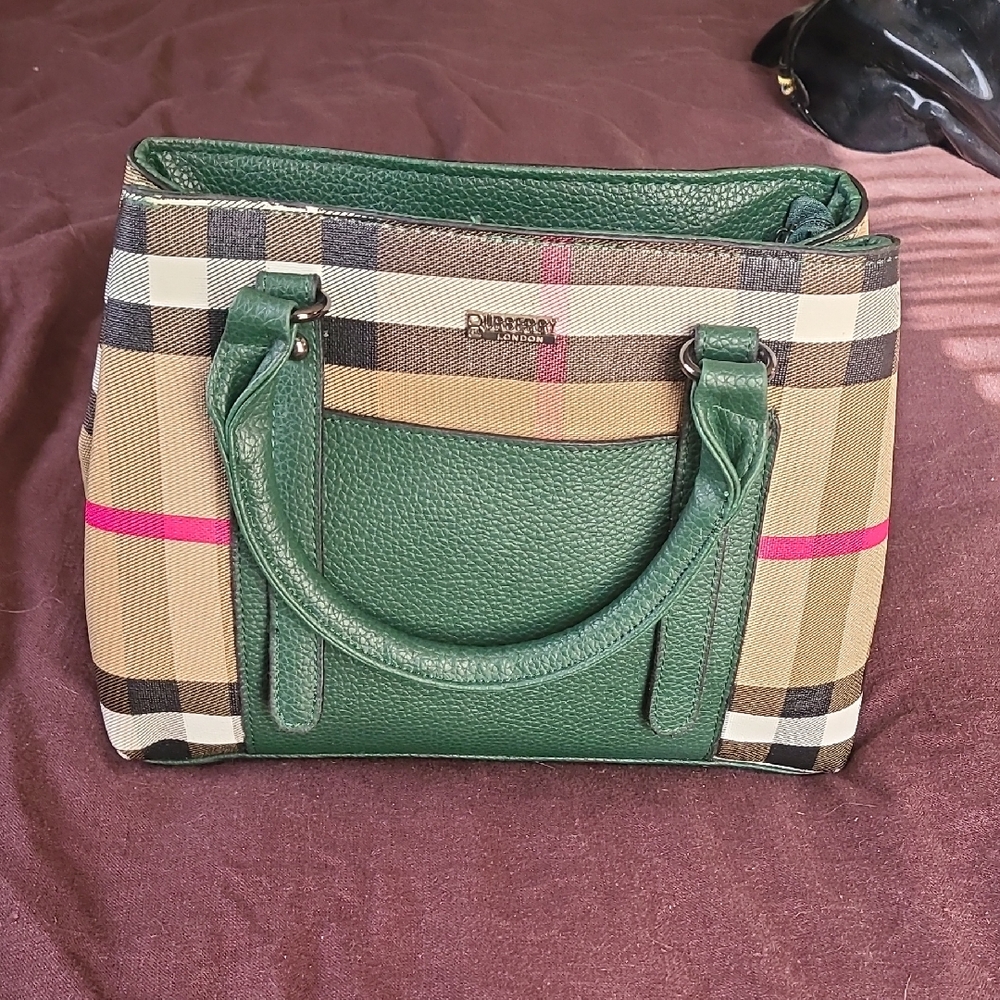Plaid Green Handbag